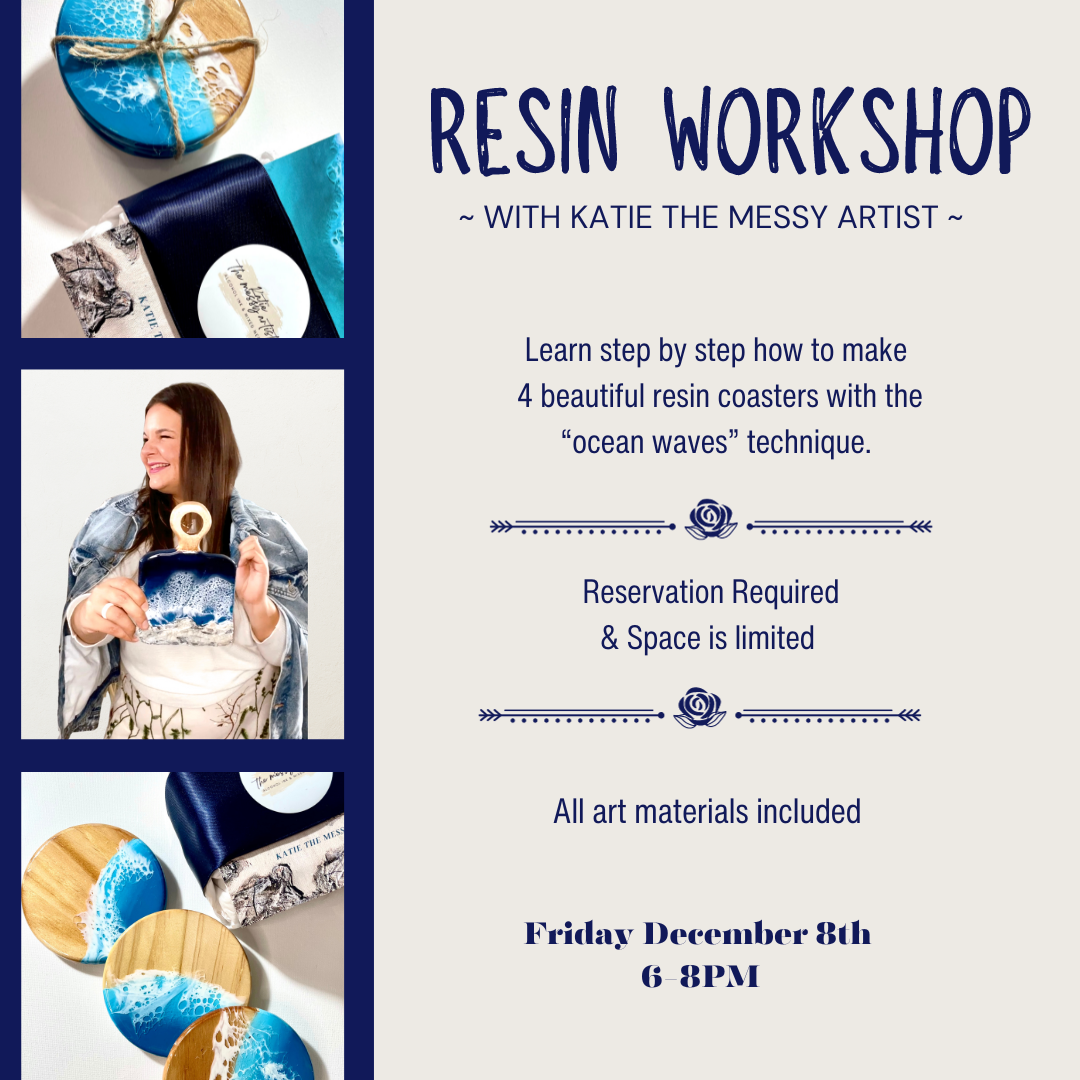 Resin Coasters Workshop with Katie the Messy Artist