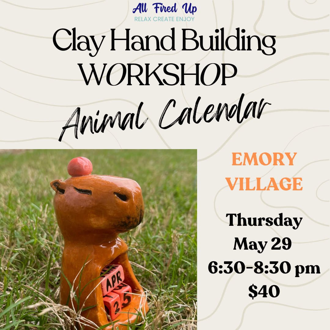 Clay Workshop Animal Calendar Emory Village