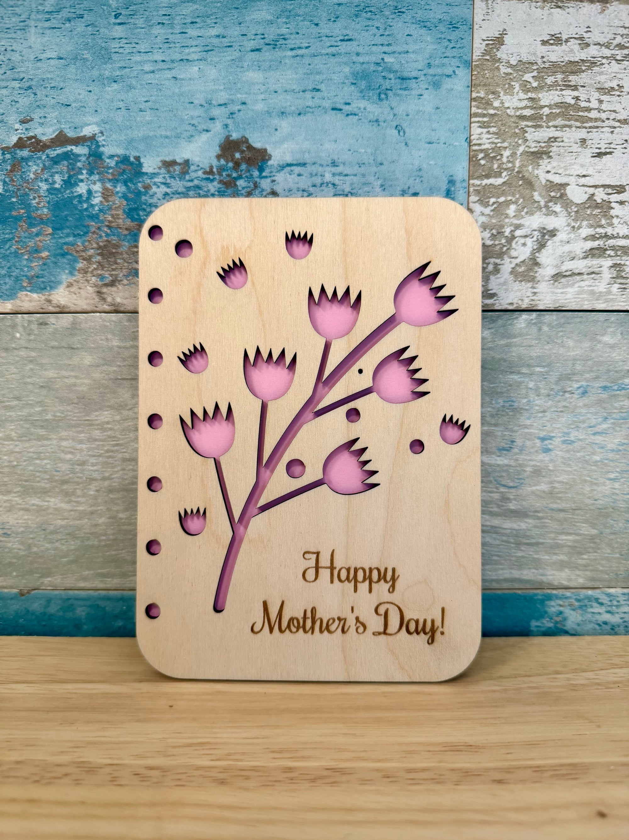 Card Happy Mother's Day Thistle