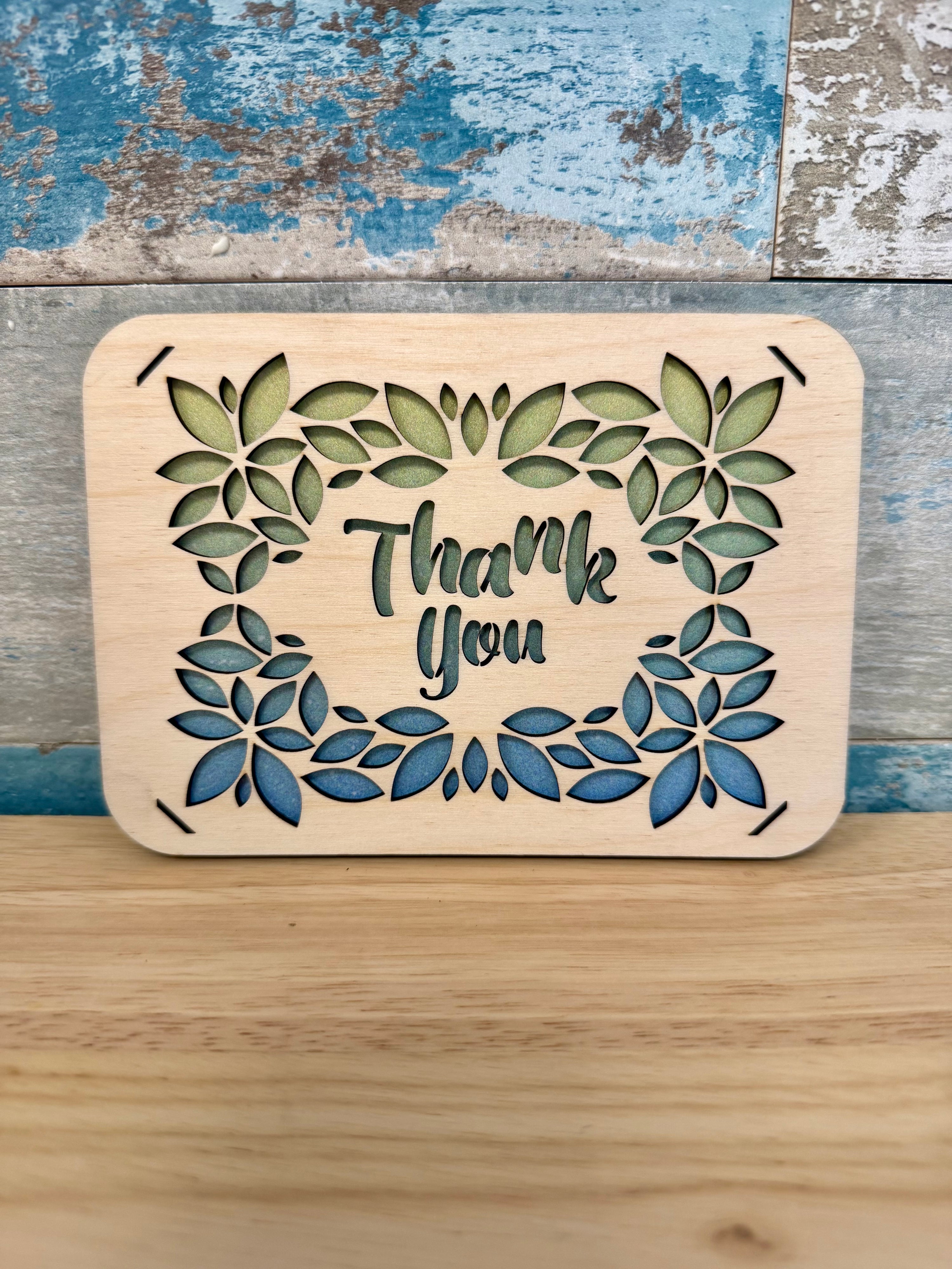 Card Thank You Floral