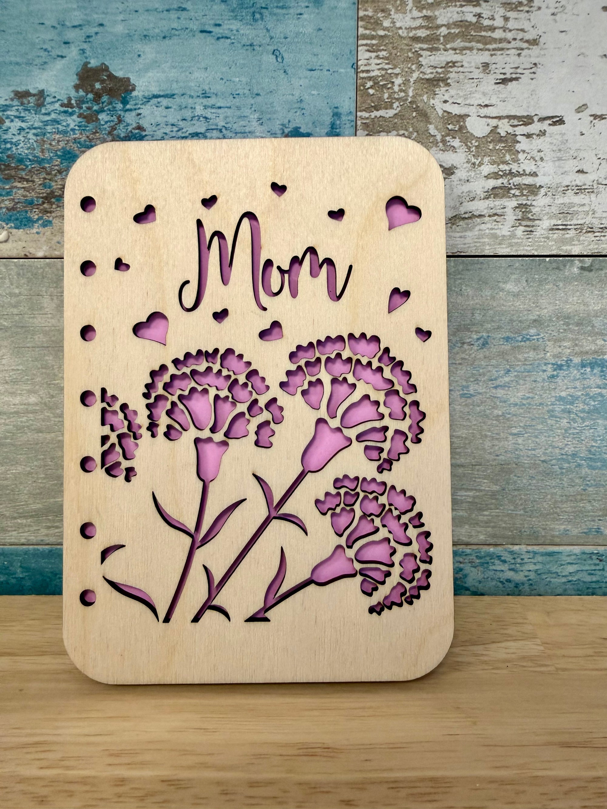 Card Mom Flowers