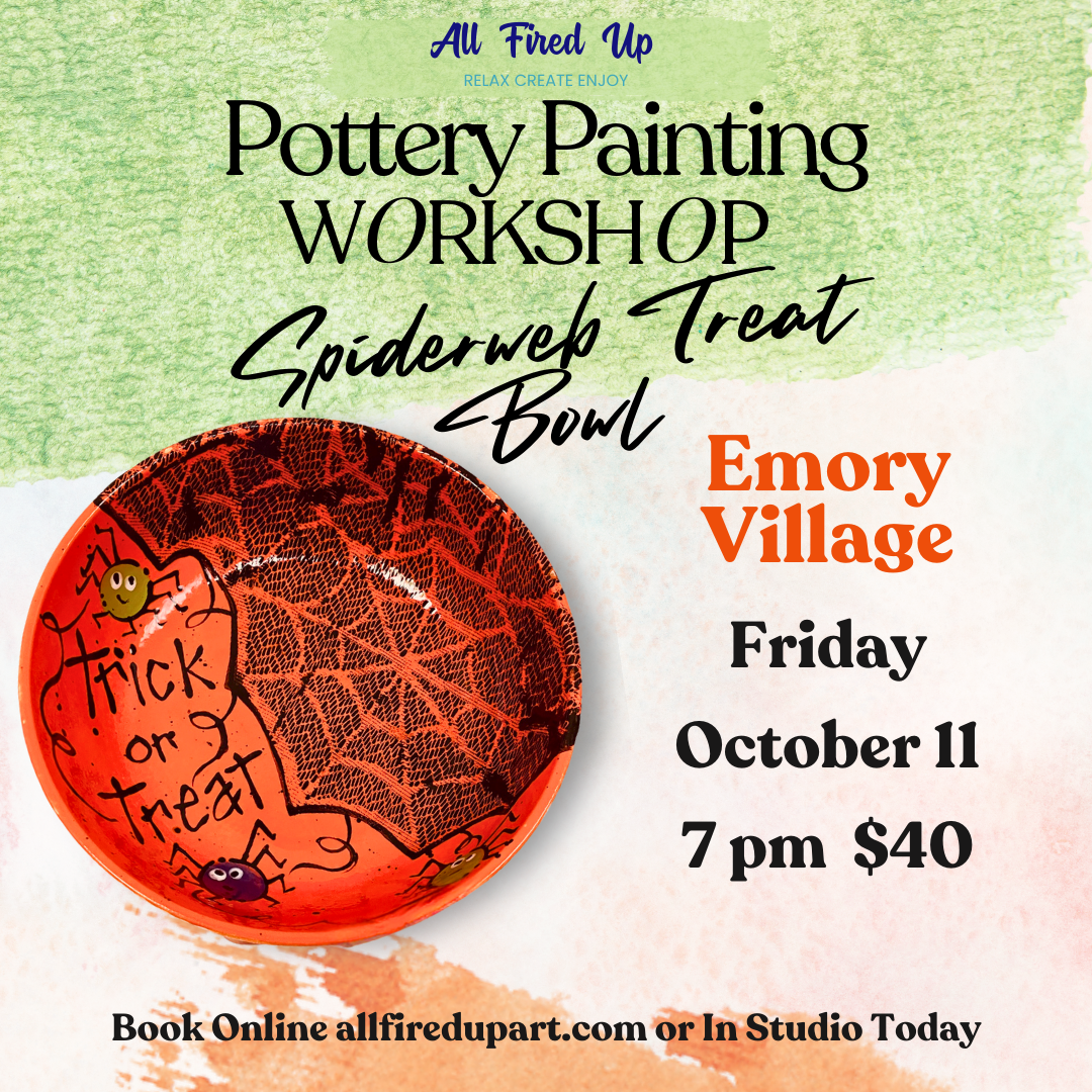 Pottery Workshop Spiderweb Bowl Emory Village